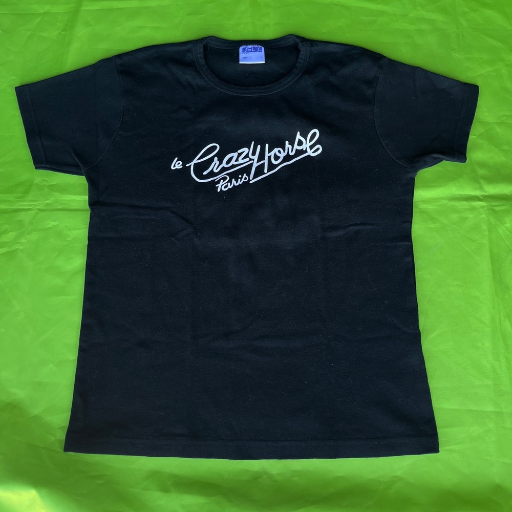 Le Crazy Horse Paris Cabaret Souvenir T-Shirt Black SOLS City Large